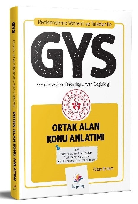 Dizgi Kitap 2021 GYS Gençlik ve Spor Bakanlığı Ortak Alan Konu Anlatımı Görevde Yükselme Dizgi Kitap