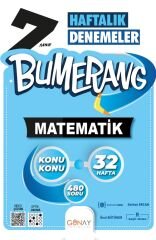 Günay 7. Sınıf Matematik Bumerang Konu Konu Haftalık Denemeler Günay Yayınları