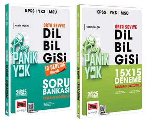 Yargı 2025 KPSS YKS MSÜ Dil Bilgisi Bay Panik Yok Orta Seviye Soru Bankası + Deneme 2 li Set Yargı Yayınları