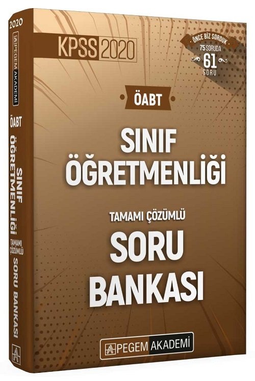 SÜPER FİYAT - Pegem 2020 ÖABT Sınıf Öğretmenliği Soru Bankası Çözümlü Pegem Akademi Yayınları