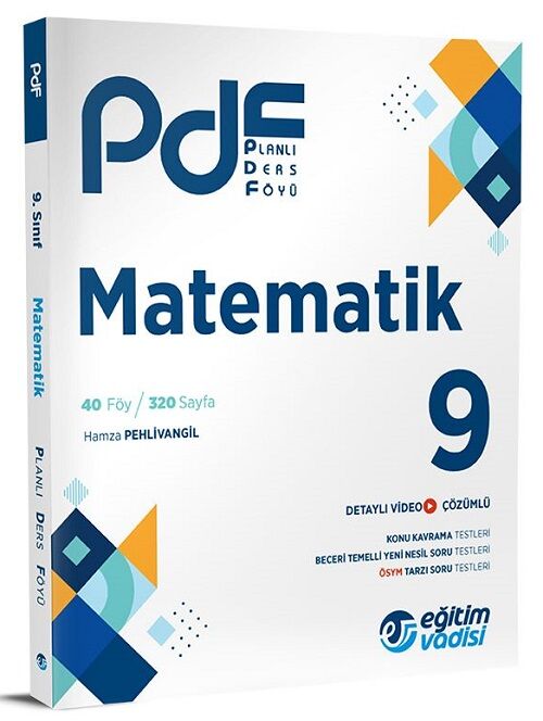 Eğitim Vadisi 9. Sınıf Matematik Planlı Ders Föyü PDF Video Anlatım Destekli Eğitim Vadisi Yayınları