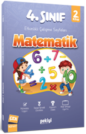 Pekiyi 4. Sınıf Matematik Etkinlikli Çalışma Sayfaları 2. Kitap Pekiyi Yayınları