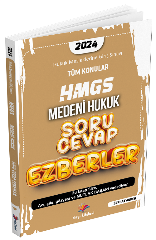 Dizgi Kitap 2024 HMGS Medeni Hukuk Soru Cevap Ezberler - Serhat Güven Dizgi Kitap