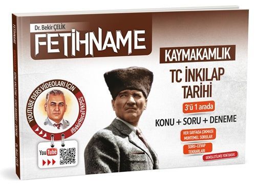 Bekir Çelik Kaymakamlık FETİHNAME TC İnkılap Tarihi Konu-Soru-Deneme 3 ü 1 Arada Bekir Çelik