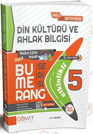 Günay 5. Sınıf Din Kültürü ve Ahlak Bilgisi Bumerang Soru Bankası Günay Yayınları