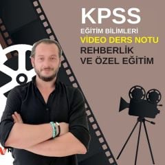 İşeri Yayınları KPSS Eğitim Bilimleri Rehberlik ve Özel Eğitim Video Ders Notu - Hakan Semiz İşeri Yayınları