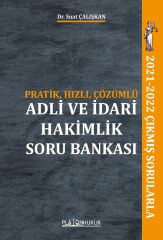 Platon Adli ve İdari Hakimlik Soru Bankası Çözümlü - Suat Çalışkan Platon Hukuk Yayınları