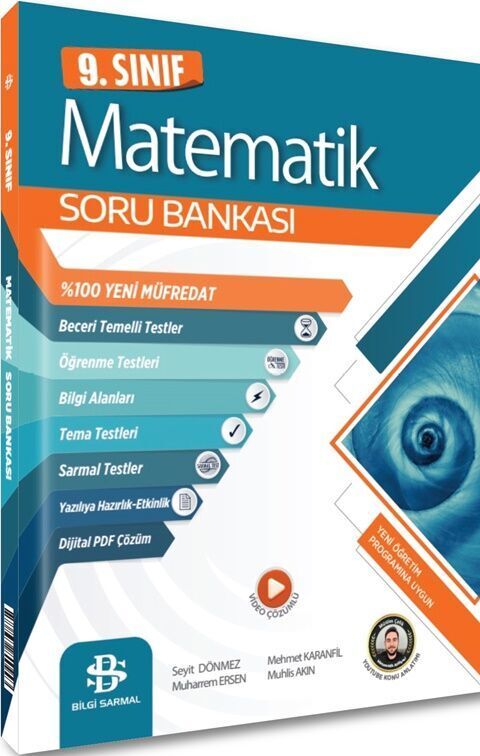 Bilgi Sarmal 9. Sınıf Matematik Soru Bankası Video Çözümlü Bilgi Sarmal Yayınları