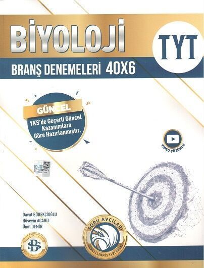 Bilgi Sarmal YKS TYT Biyoloji 40x6 Branş Denemeleri Video Çözümlü Bilgi Sarmal Yayınları