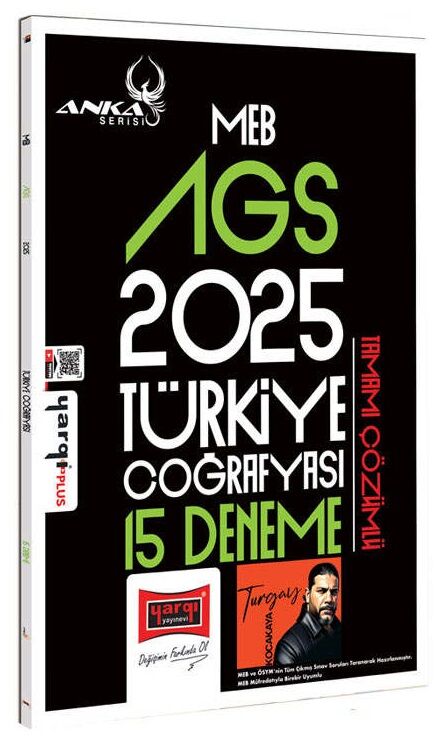 Yargı 2025 MEB-AGS Türkiye Coğrafyası 15 Deneme Çözümlü Anka Serisi - Turgay Kocakaya Yargı Yayınları