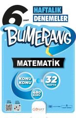 Günay 6. Sınıf Matematik Bumerang Konu Konu Haftalık Denemeler Günay Yayınları