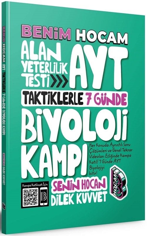 SÜPER FİYAT - Benim Hocam YKS AYT Taktiklerle 7 Günde Biyoloji Kampı - Dilek Kuvvet Benim Hocam Yayınları