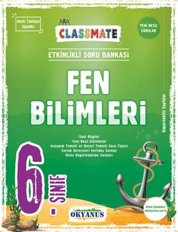 Okyanus 6. Sınıf Fen Bilimleri Classmate Soru Bankası Okyanus Yayınları