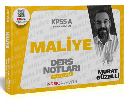 İndeks Akademi 2025 KPSS A Grubu Maliye Video Ders Notları - Murat Güzelli İndeks Akademi Yayıncılık