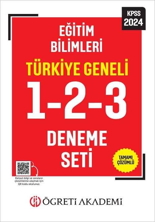 Öğreti 2024 KPSS Eğitim Bilimleri Türkiye Geneli 1-2-3 Deneme Seti Öğreti Akademi