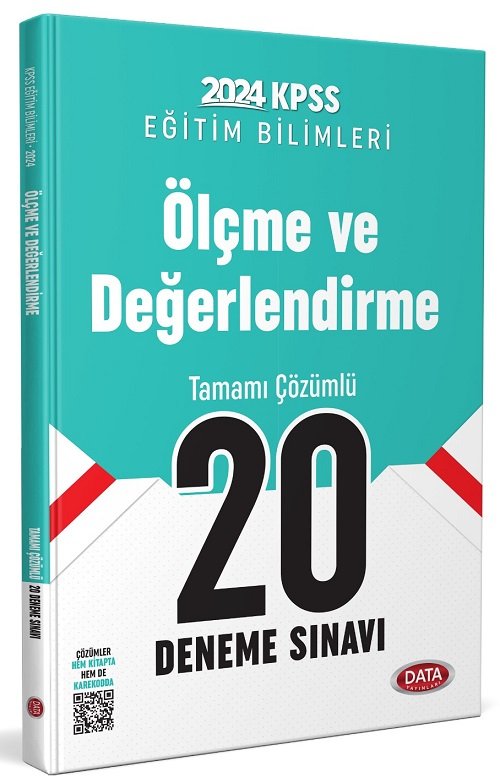 Data 2024 KPSS Eğitim Bilimleri Ölçme ve Değerlendirme 20 Deneme Çözümlü Data Yayınları