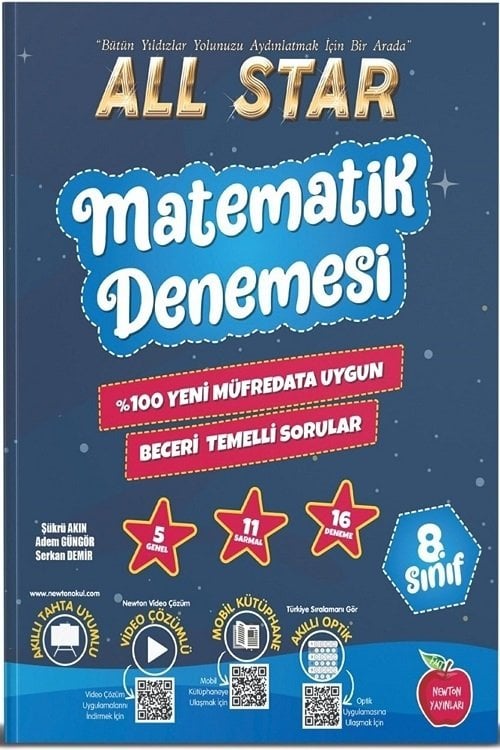 Newton 8. Sınıf Matematik All Star 16 Deneme Newton Yayınları