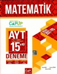 Çap Yayınları 2021 YKS AYT Matematik 15x40 UP Deneme Video Çözümlü Çap Yayınları