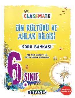 Okyanus 6. Sınıf Din Kültürü ve Ahlak Bilgisi Classmate Soru Bankası Okyanus Yayınları