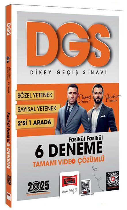 Yargı 2025 DGS Sayısal-Sözel Yetenek 2 si Bir Arada 6 Deneme Fasikül Çözümlü - Deniz Atalay, İbrahim İşbilir Yargı Yayınları