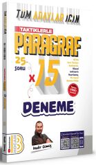 Benim Hocam YKS TYT AYT KPSS Tüm Adaylar Taktiklerle Paragraf 15 Deneme Çözümlü - Kadir Gümüş Benim Hocam Yayınları