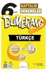 Günay 6. Sınıf Türkçe Bumerang Konu Konu Haftalık Denemeler Günay Yayınları