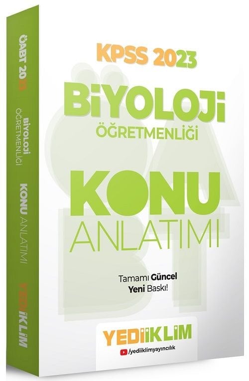 Yediiklim 2023 ÖABT Biyoloji Öğretmenliği Konu Anlatımı Yediiklim Yayınları