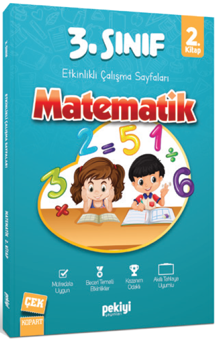 Pekiyi 3. Sınıf Matematik Etkinlikli Çalışma Sayfaları 2. Kitap Pekiyi Yayınları