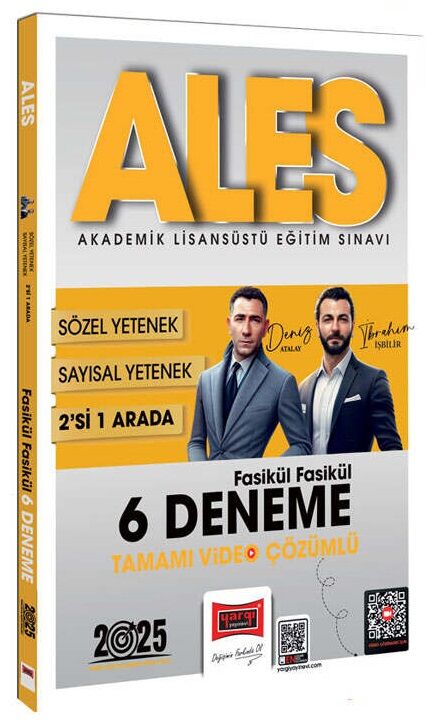 Yargı 2025 ALES Sayısal-Sözel Yetenek 2 si Bir Arada 6 Deneme Fasikül Çözümlü - Deniz Atalay, İbrahim İşbilir Yargı Yayınları