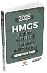 Dizgi Kitap 2025 HMGS Hukuk Felsefesi, Hukuk Sosyolojisi Ders Notları - Mustafa Arıkan Dizgi Kitap