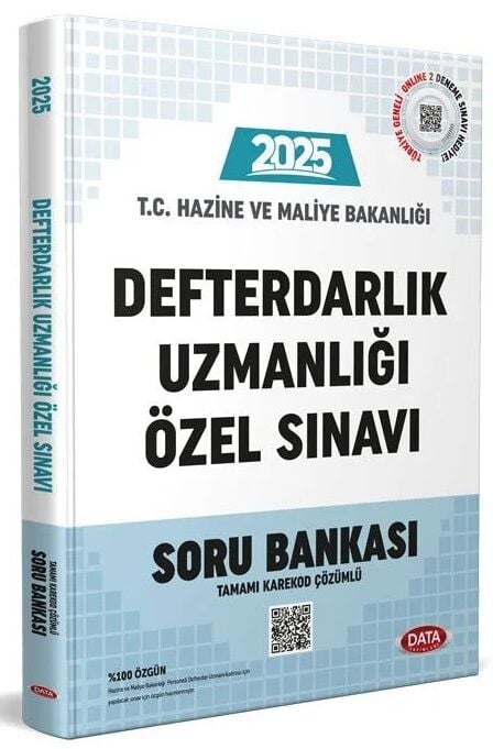 Data 2025 Hazine ve Maliye Bakanlığı Defterdarlık Uzmanlığı Sınavı Soru Bankası Çözümlü Data Yayınları