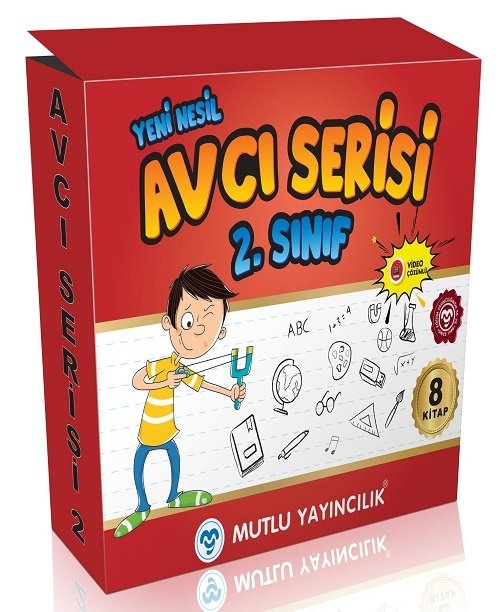 Mutlu 2. Sınıf Tüm Dersler Avcı Serisi 8 Kitap Set Mutlu Yayınları