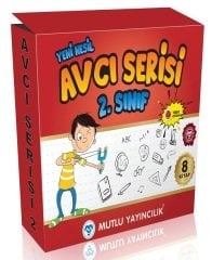 Mutlu 2. Sınıf Tüm Dersler Avcı Serisi 8 Kitap Set Mutlu Yayınları