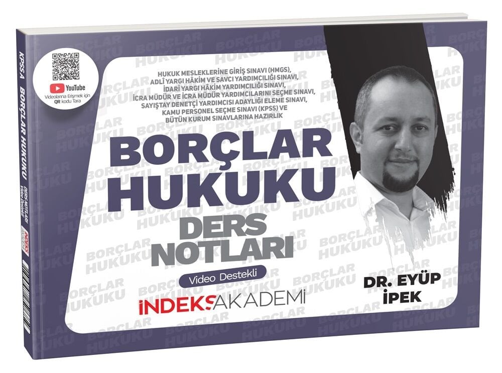 İndeks Akademi 2025 KPSS A Grubu Borçlar Hukuku Video Ders Notları - Eyüp İpek İndeks Akademi Yayıncılık