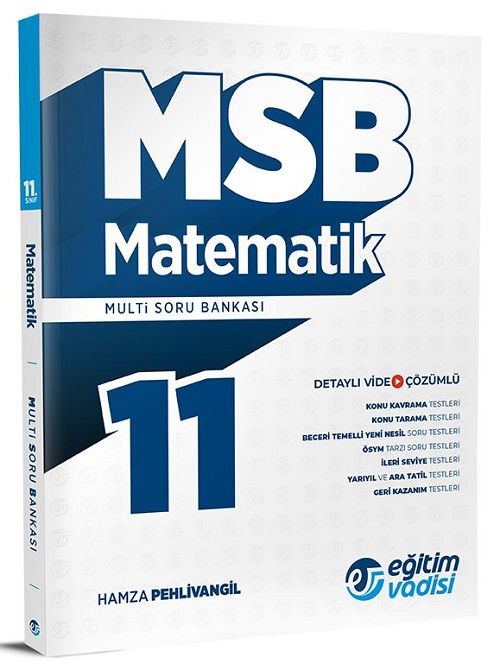 Eğitim Vadisi 11. Sınıf Matematik MSB Modüler Soru Bankası Video Çözümlü Eğitim Vadisi Yayınları