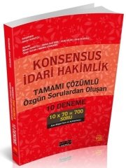 Savaş 2021 KONSENSUS İdari Hakimlik ​10 Deneme Çözümlü 2. Baskı Savaş Yayınları