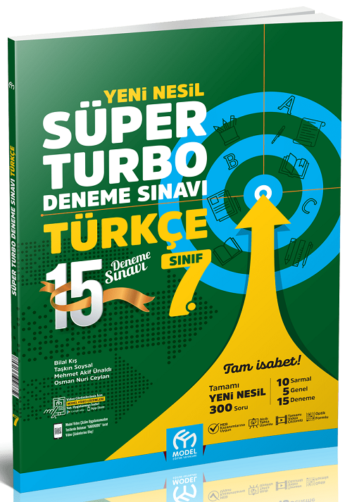 Model 7. Sınıf Türkçe Süper Turbo 15 Deneme Model Eğitim Yayınları