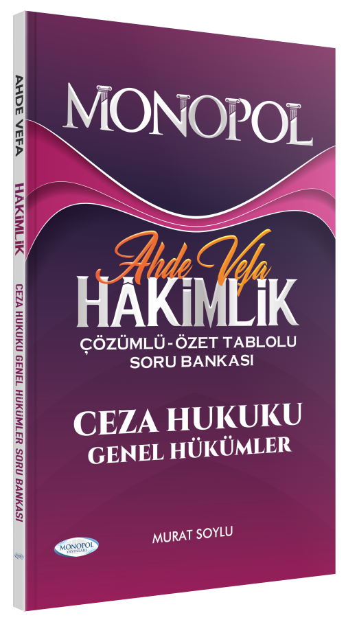 Monopol Adli İdari Hakimlik Ahde Vefa Ceza Hukuku Genel Hükümler Soru Bankası Çözümlü Monopol Yayınları