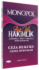 Monopol Adli İdari Hakimlik Ahde Vefa Ceza Hukuku Genel Hükümler Soru Bankası Çözümlü Monopol Yayınları