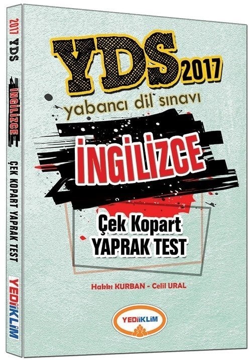 Yediiklim 2017 YDS İngilizce Yaprak Test Yediiklim Yayınları