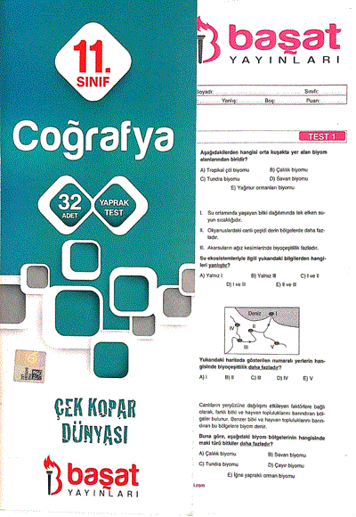 Başat 11. Sınıf Coğrafya 32 Yaprak Test Başat Yayınları