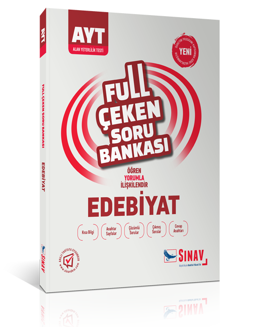 SÜPER FİYAT - Sınav YKS AYT Edebiyat Full Çeken Soru Bankası Sınav Yayınları