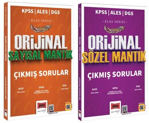 Yargı 2025 KPSS ALES DGS Sayısal+Sözel Mantık Orijinal Çıkmış Sorular 2 li Set Yargı Yayınları