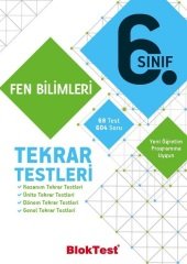 Blok Test 6. Sınıf Fen Bilimleri Tekrar Testleri Blok Test Yayınları