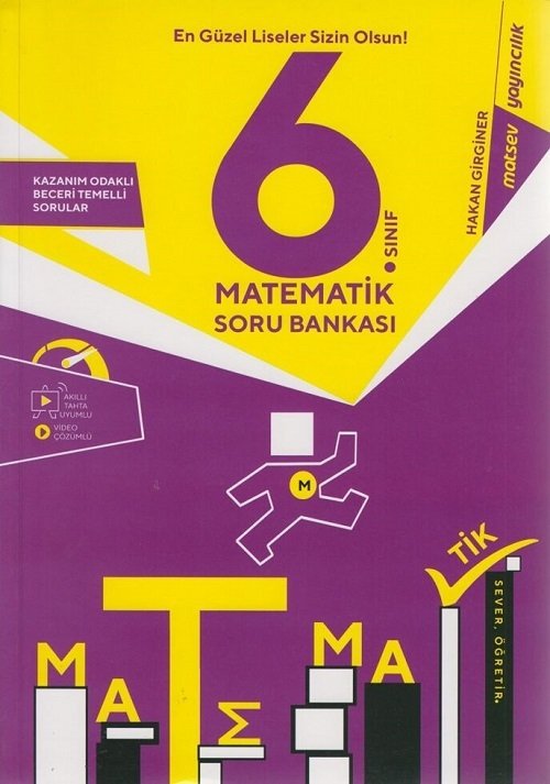 Matsev 6. Sınıf Matematik Soru Bankası Matsev Yayınları