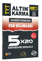 Altın Karma YKS TYT Komisyondan Fen Bilimleri 5x20 Deneme Video Çözümlü Altın Karma Yayınları