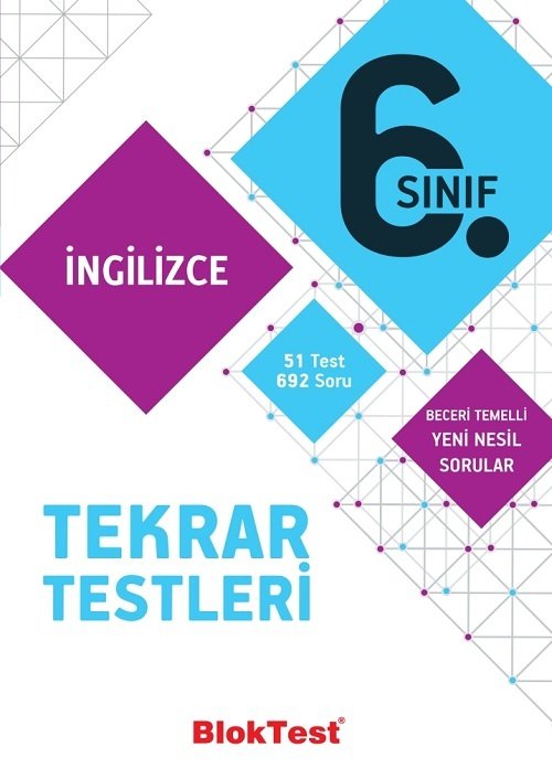 Blok Test 6. Sınıf İngilizce Tekrar Testleri Blok Test Yayınları