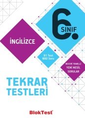 Blok Test 6. Sınıf İngilizce Tekrar Testleri Blok Test Yayınları