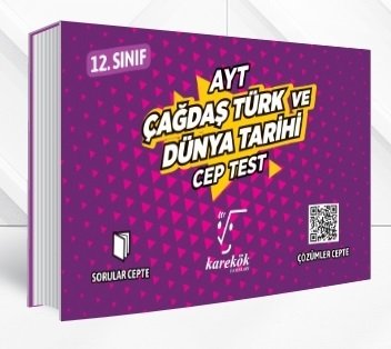 Karekök YKS AYT 12. Sınıf Çağdaş Türk ve Dünya Tarihi Cep Test Karekök Yayınları