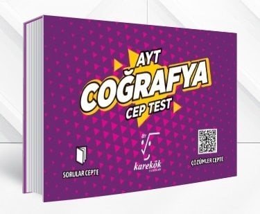 Karekök YKS AYT Coğrafya Cep Test Karekök Yayınları